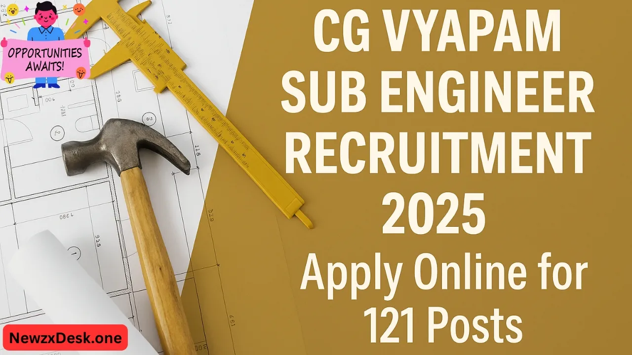 CG Vyapam Sub Engineer Recruitment 2025