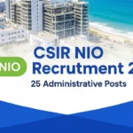CSIR NIO Recruitment 2025