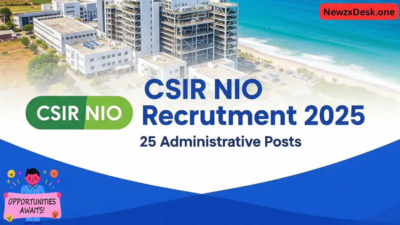 CSIR NIO Recruitment 2025