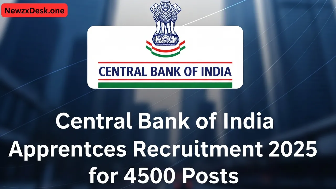Central Bank of India Apprentice Recruitment 2025